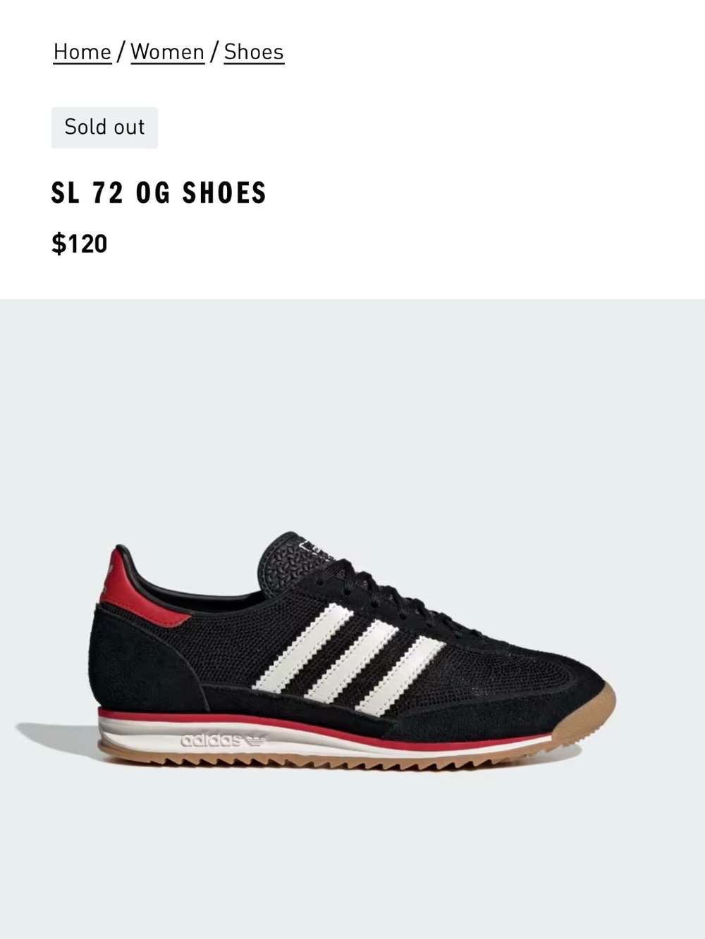 Adidas SL72 OG Rhinestone Black - Picture 13 of 14